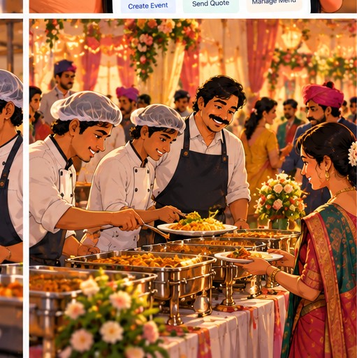 Plating for a buffet line