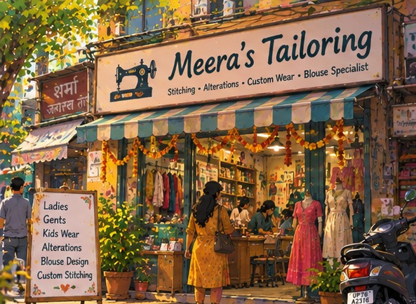 Meera's Tailoring — a look inside