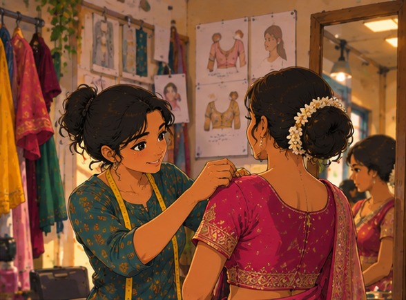 Meera's Tailoring — a look inside